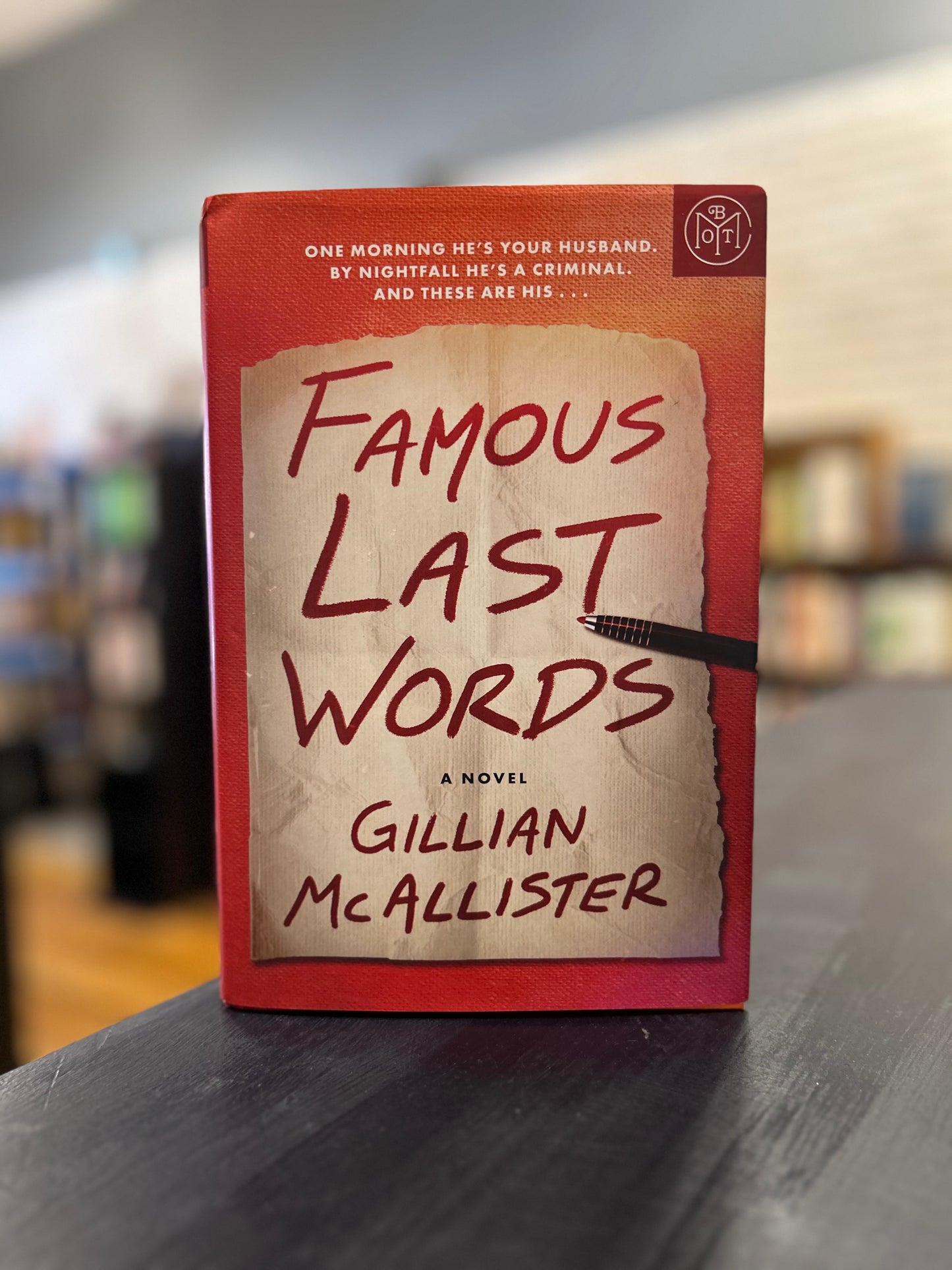 Famous Last Words - Gillian McAllister BOTM