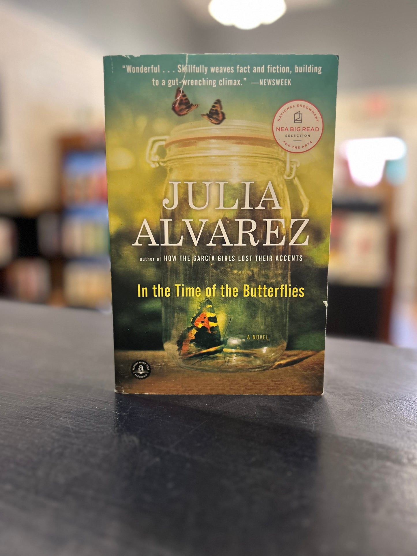 In the Time of Butterflies - Julia Alvarez - jar cover