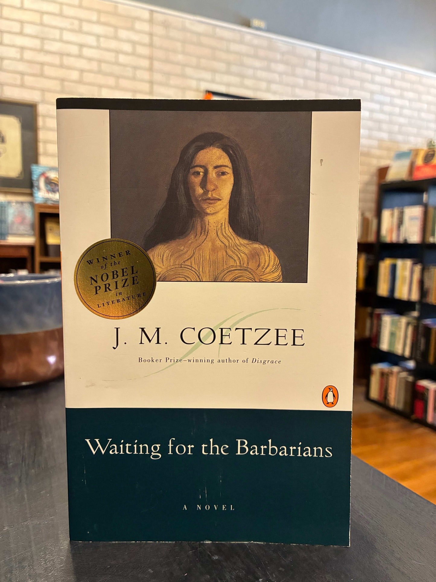 Waiting for the Barbarians - J.M. Coetzee - Woman drawing cover