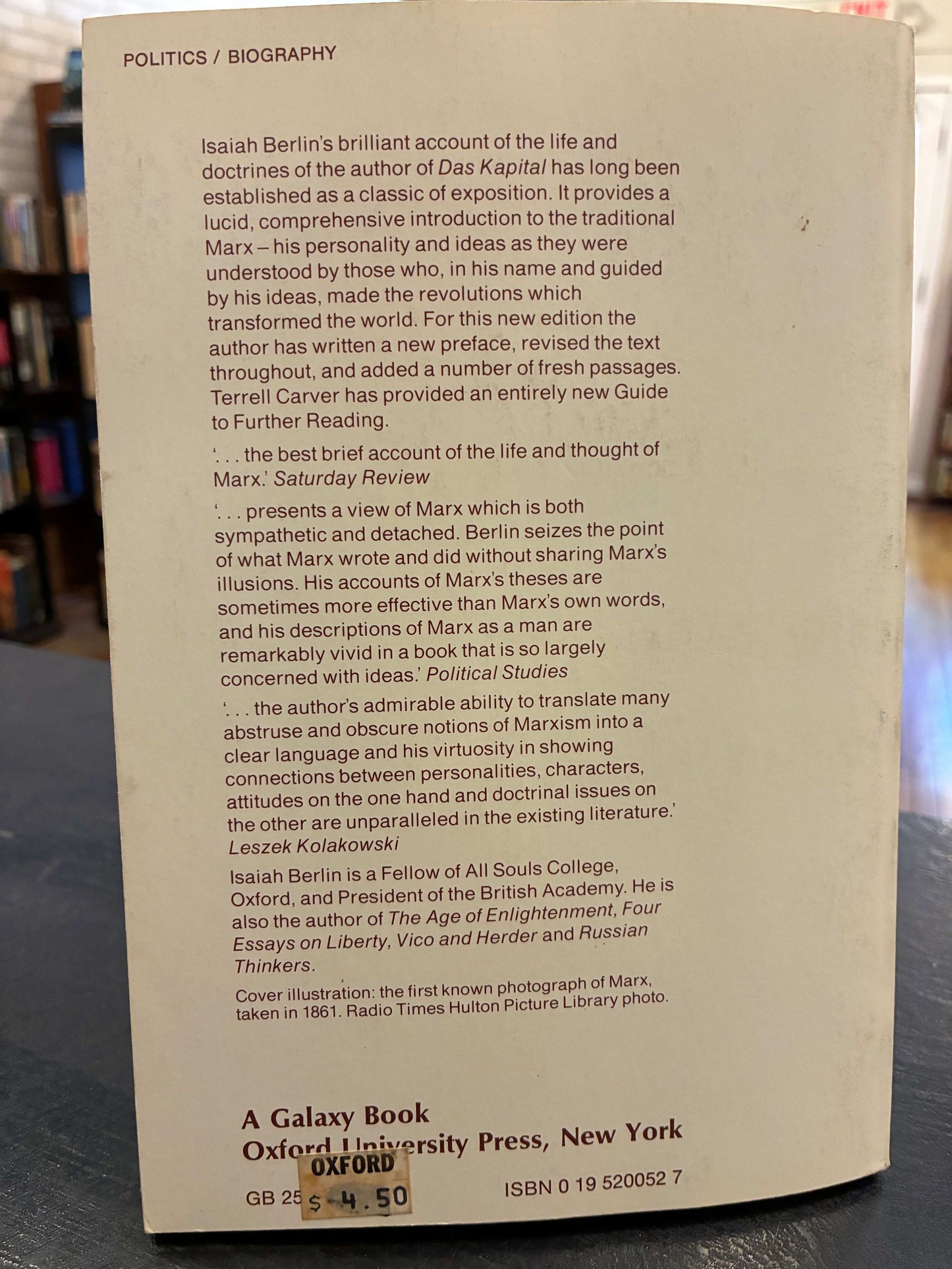Karl Marx - Isaiah Berlin