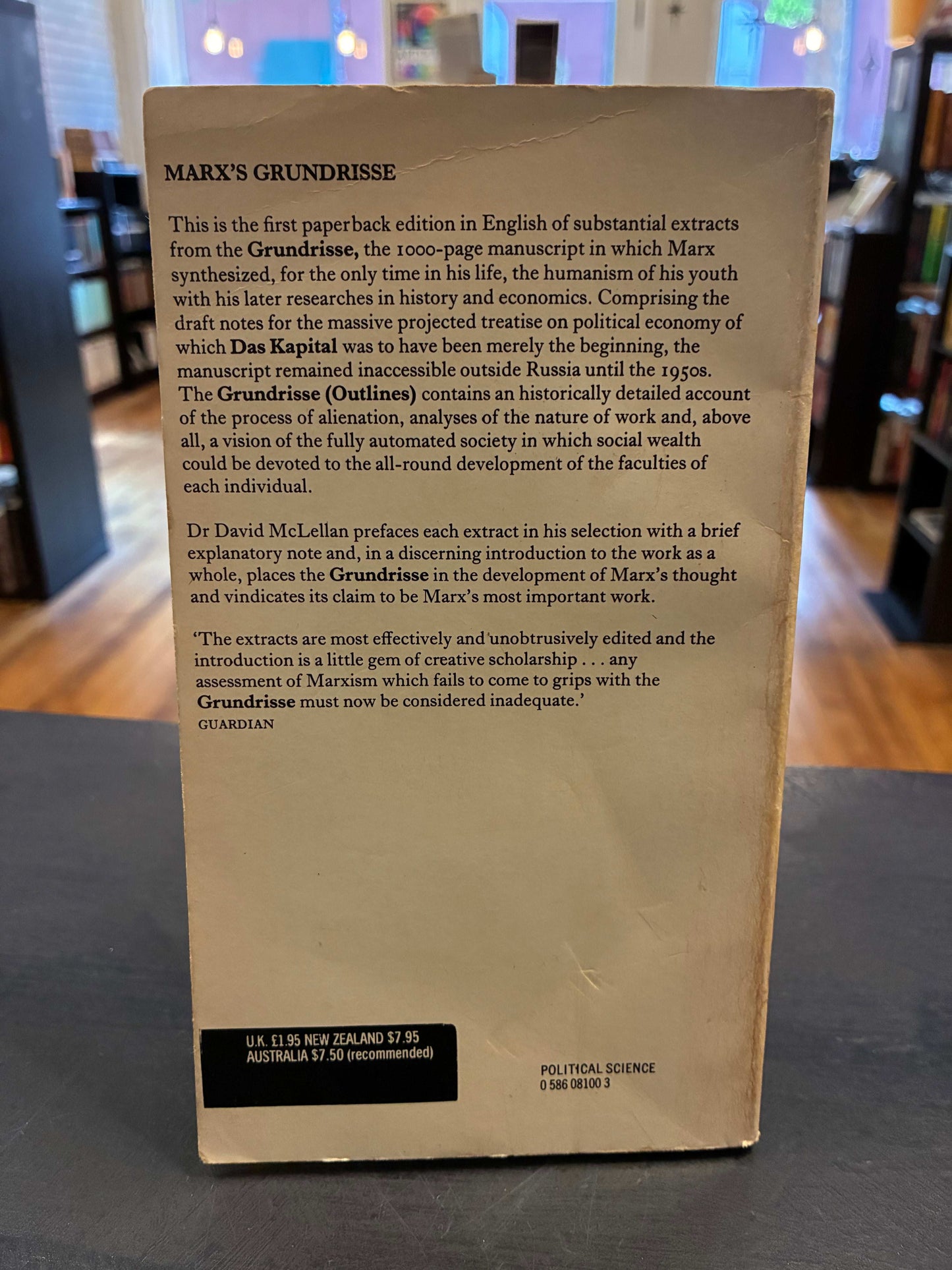 Marx's Grundrisse - David McLellan