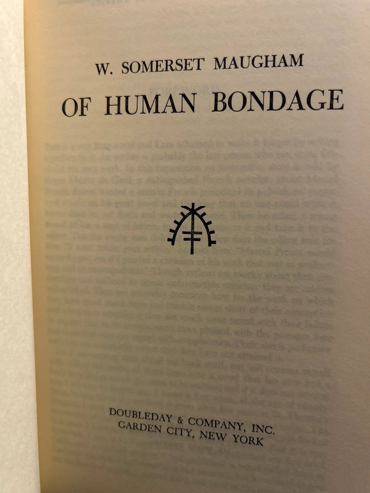Of Human Bondage - W. Somerset Maugham