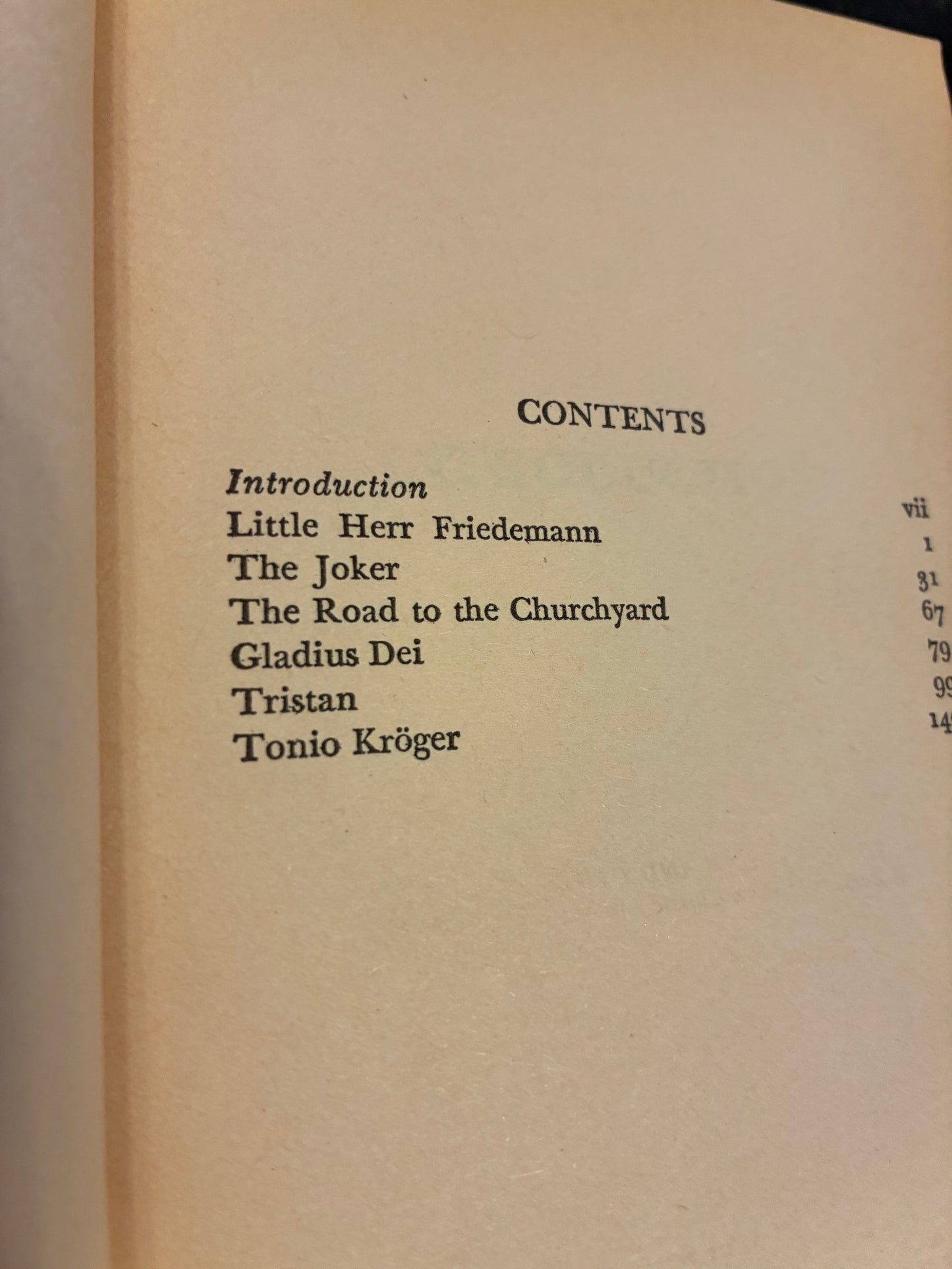 Thomas Mann - Tonio Kröger and other StorIes - A new translation by David Luke
