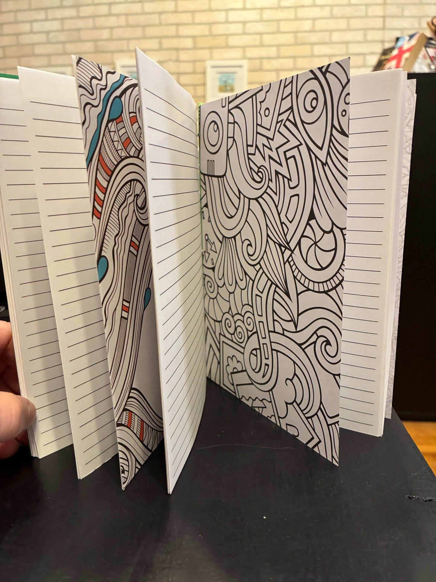 Camens Notebook Grreen with Horizon