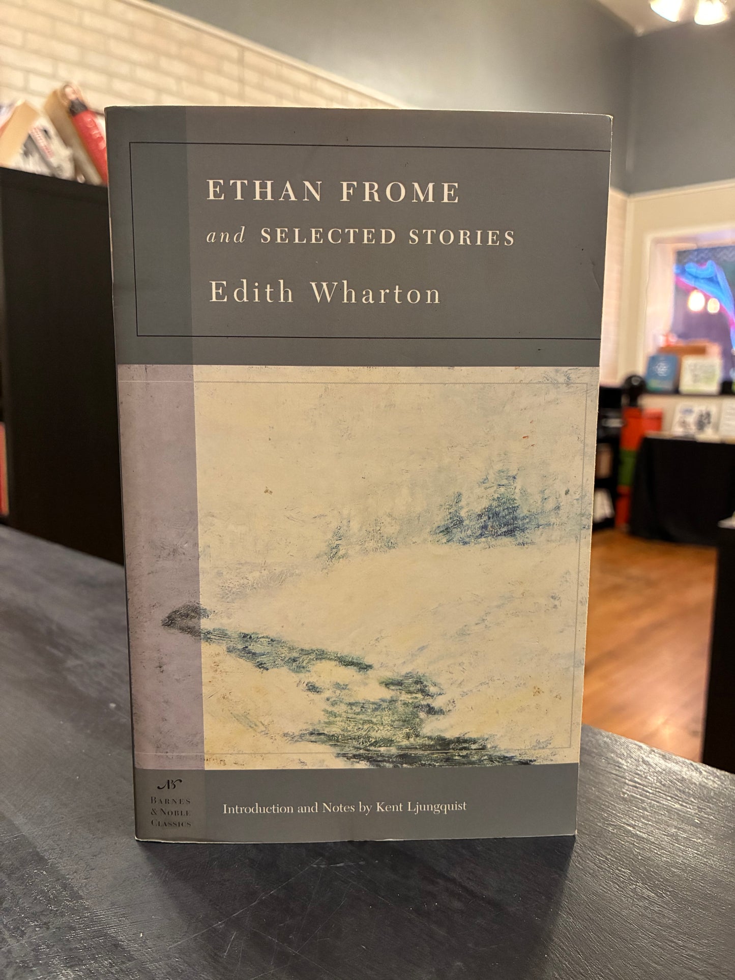 The book 'Ethan Frome and Selected Stories' by Edith Wharton,