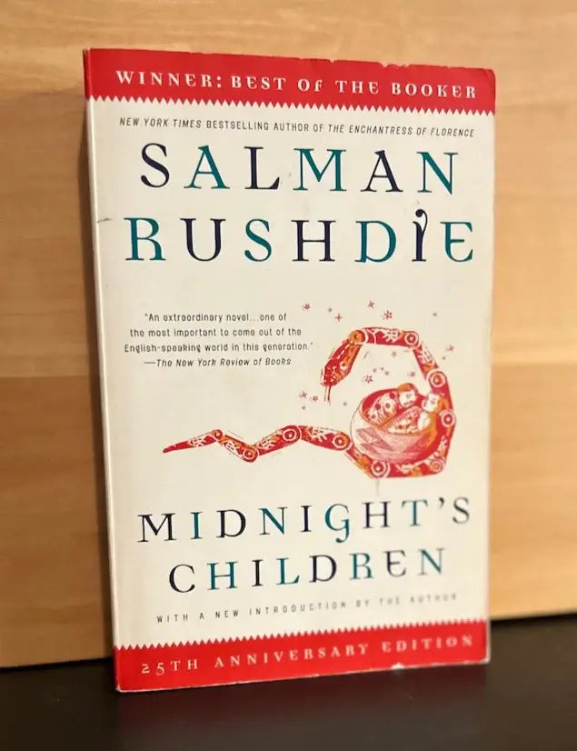 Midnight's Children - Salman Rushdie - red trim