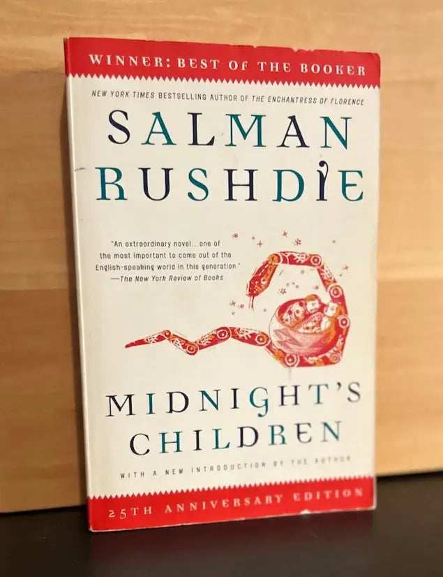 Midnight's Children - Salman Rushdie - red trim