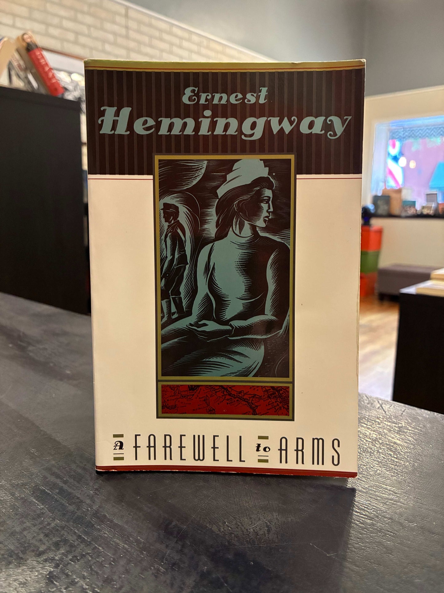 A Farewell to Arms - Ernest Hemingway - white frame