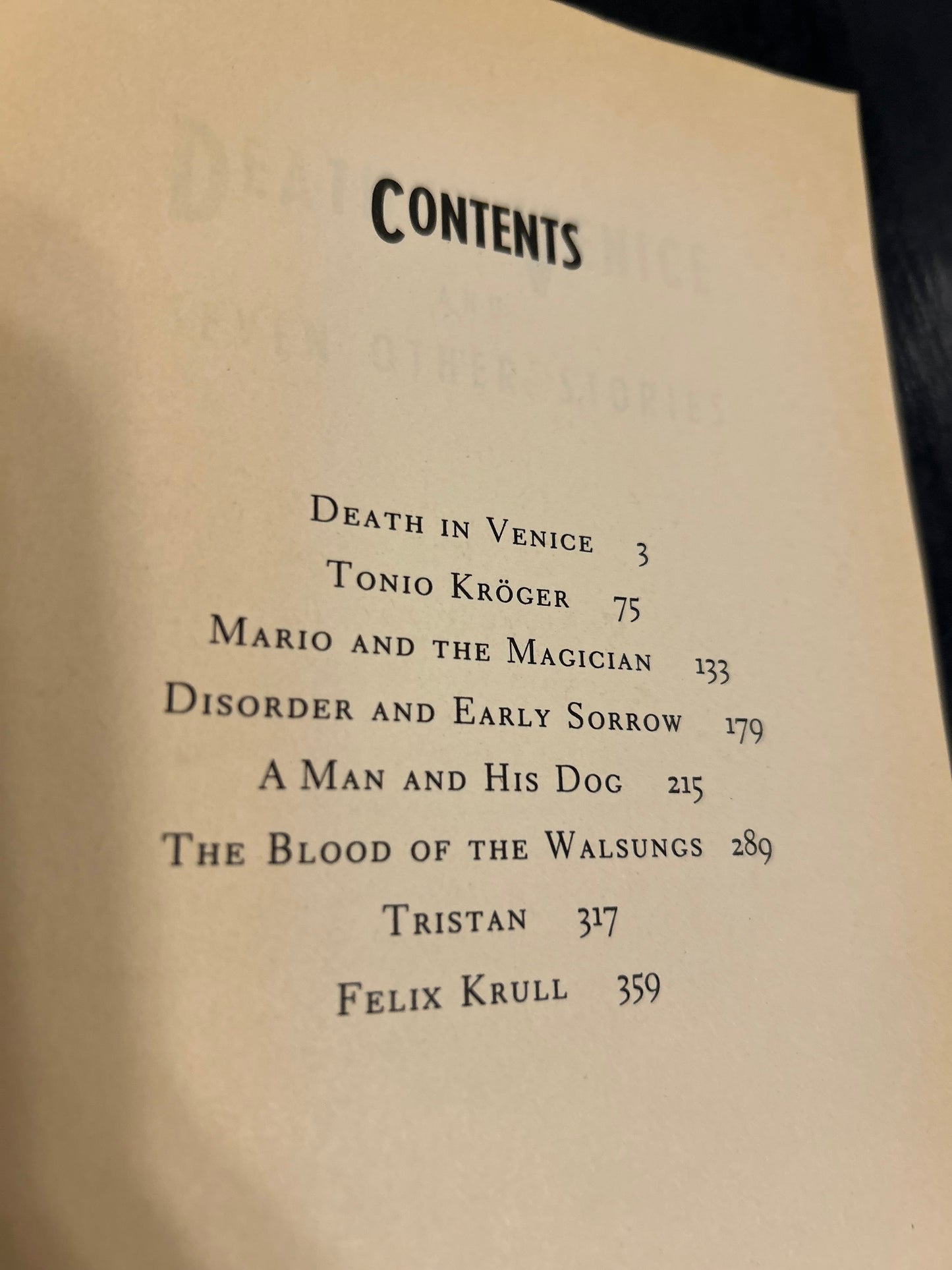 Death in Venice and Other Stories - Thomas Mann - Vintage Pub