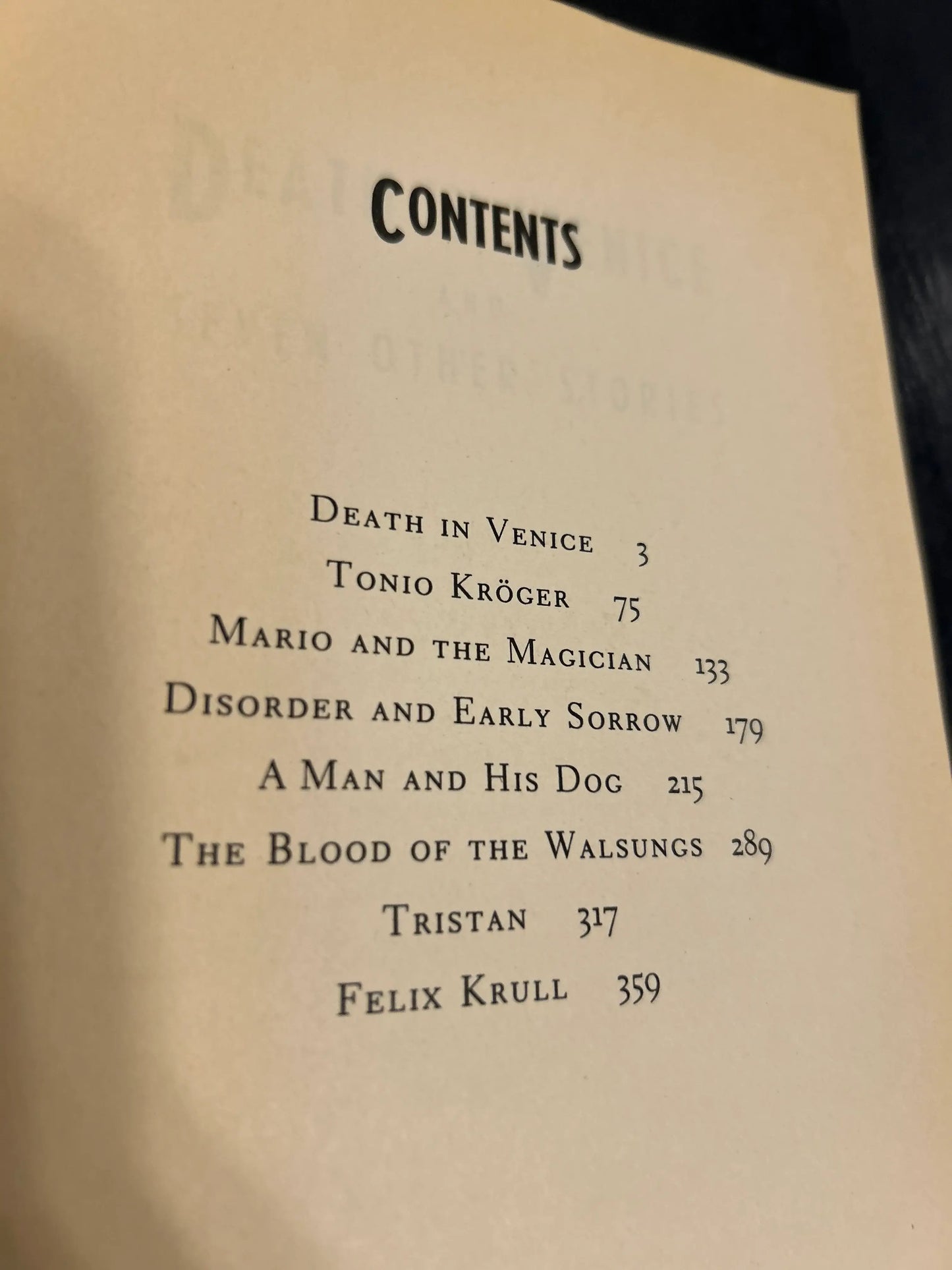 Death in Venice and Other Stories - Thomas Mann - Vintage Pub