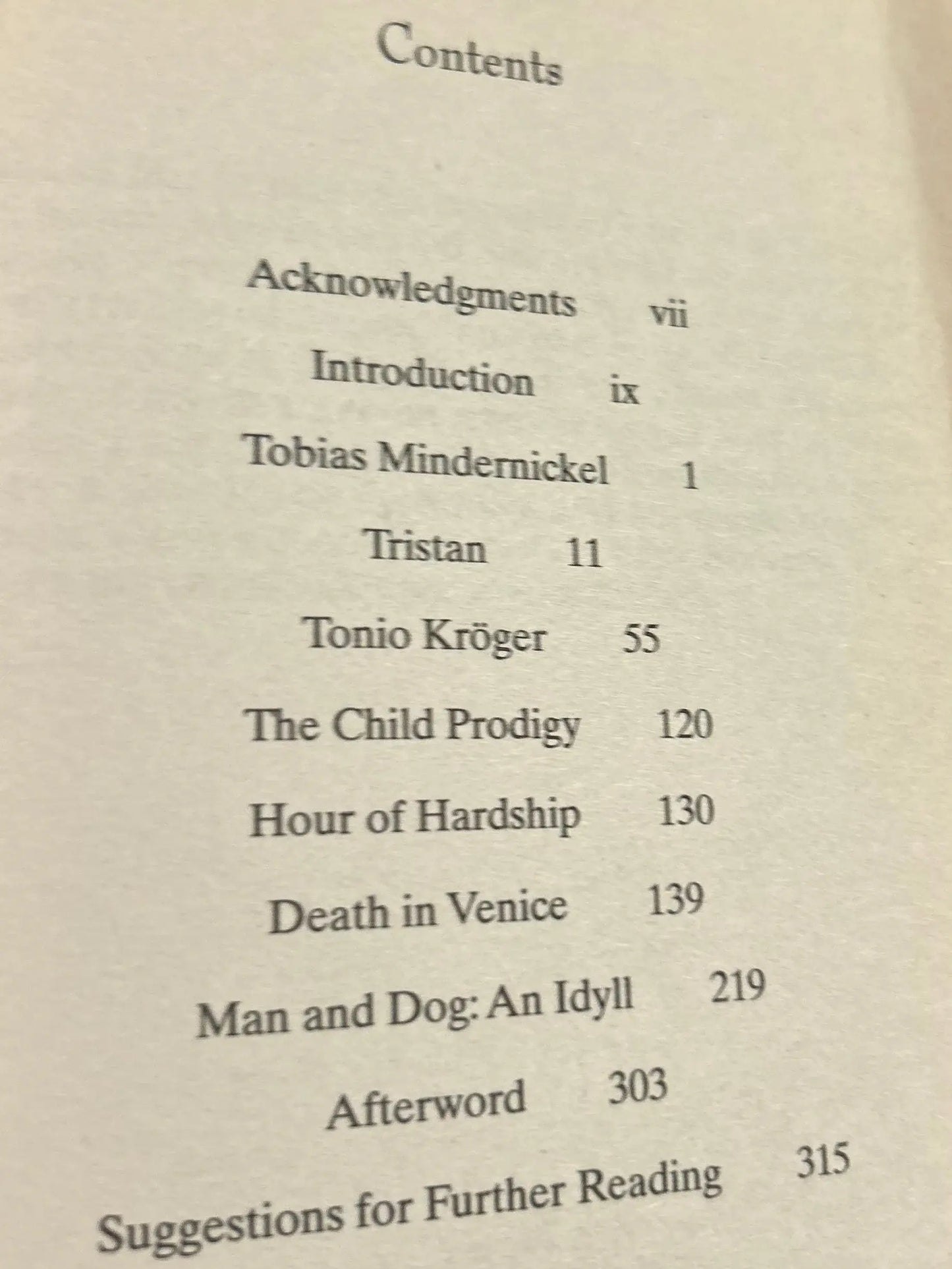Death in Venice and Other Stories by Thomas Mann