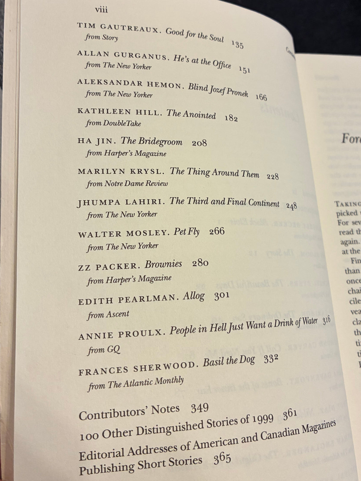 Best American Short Stories 2000