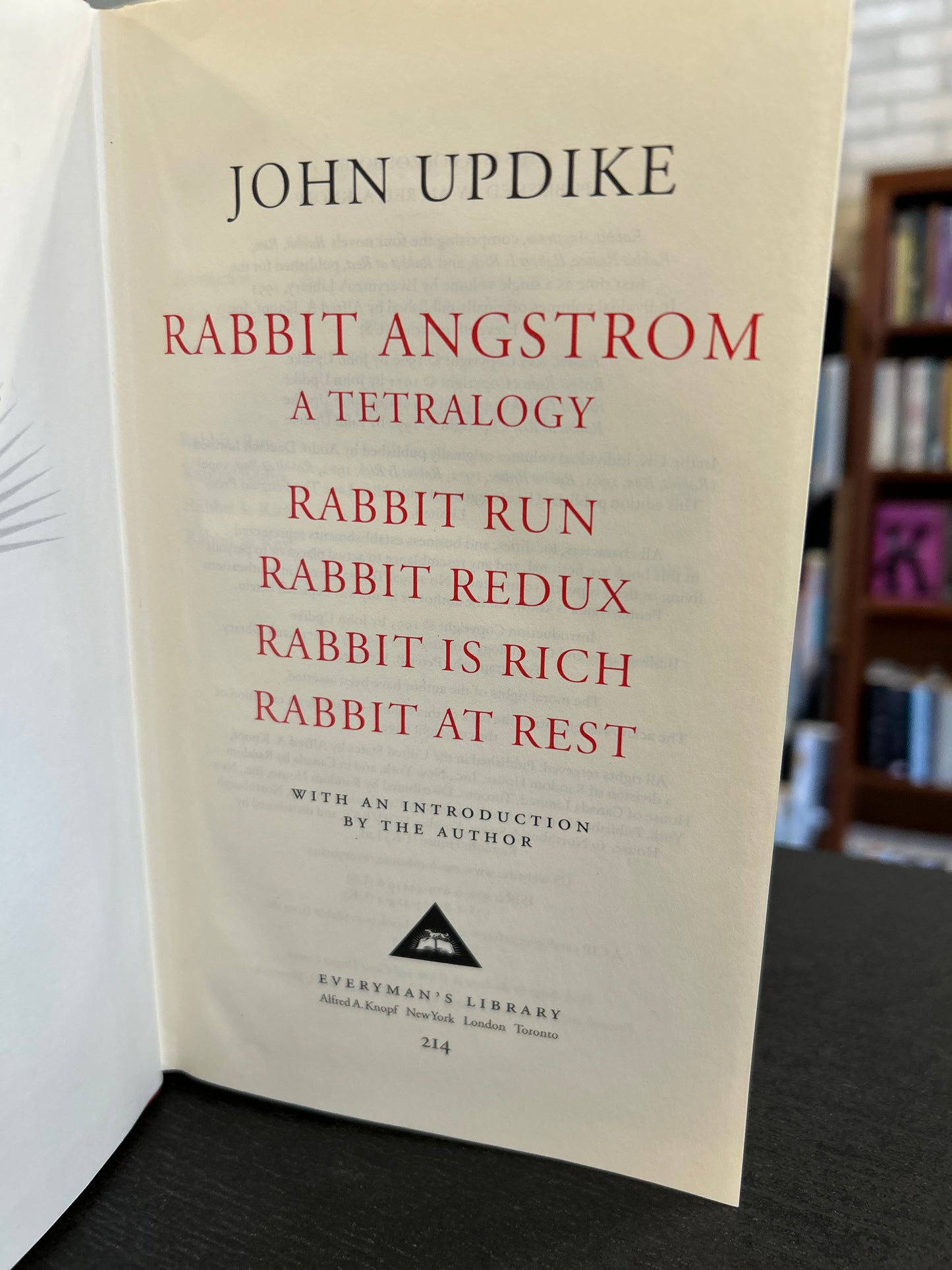 Rabbit - Angstrom- John Updike
