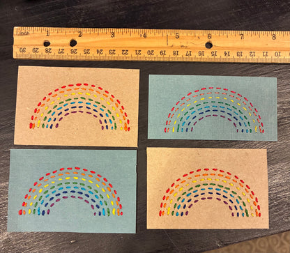 Carmen’s blue rainbow bookmark