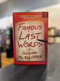 Famous Last Words - Gillian McAllister BOTM