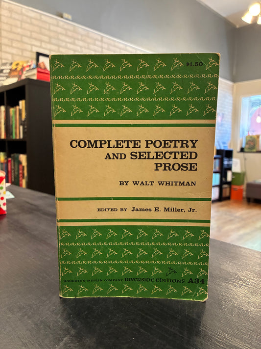 'Complete Poetry and Selected Prose -  Walt Whitman - Riverside