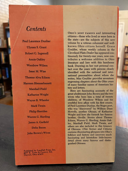 Ohio Scenes and Citizens - Grace Goulder