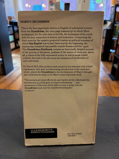 Marx's Grundrisse - David McLellan