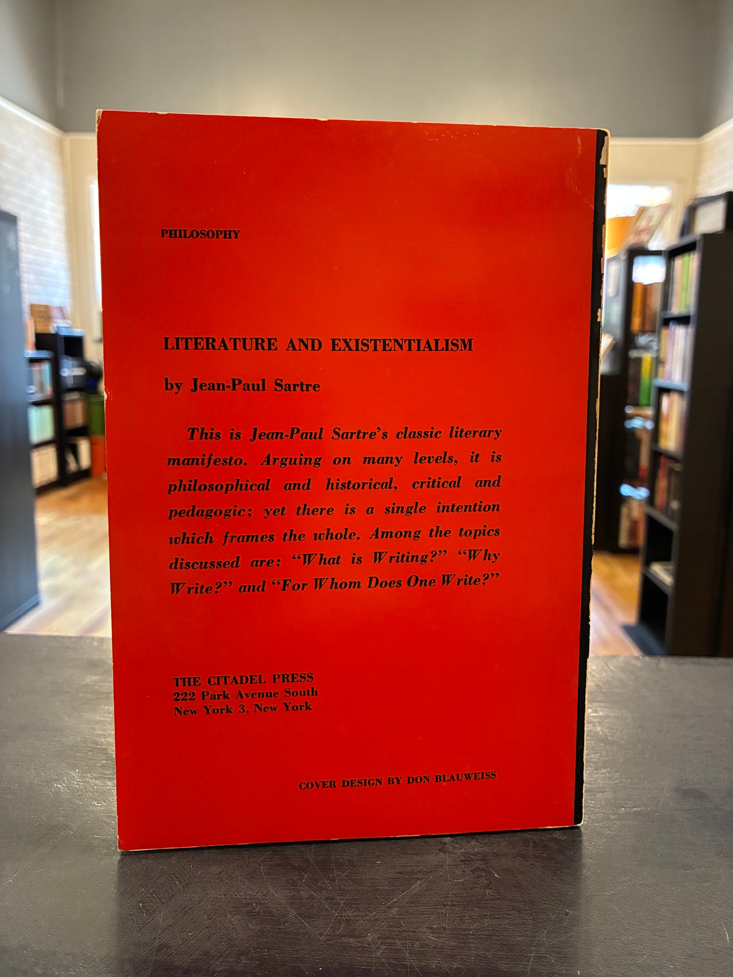 Literature & Existentialism  - Sartre