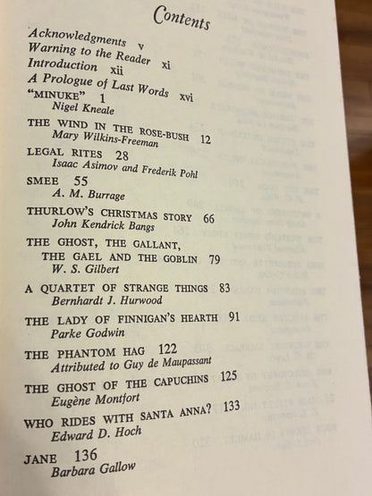 Ghosts -A Treasury of Chilling Tales Old & New Selected by Marvin Kaye