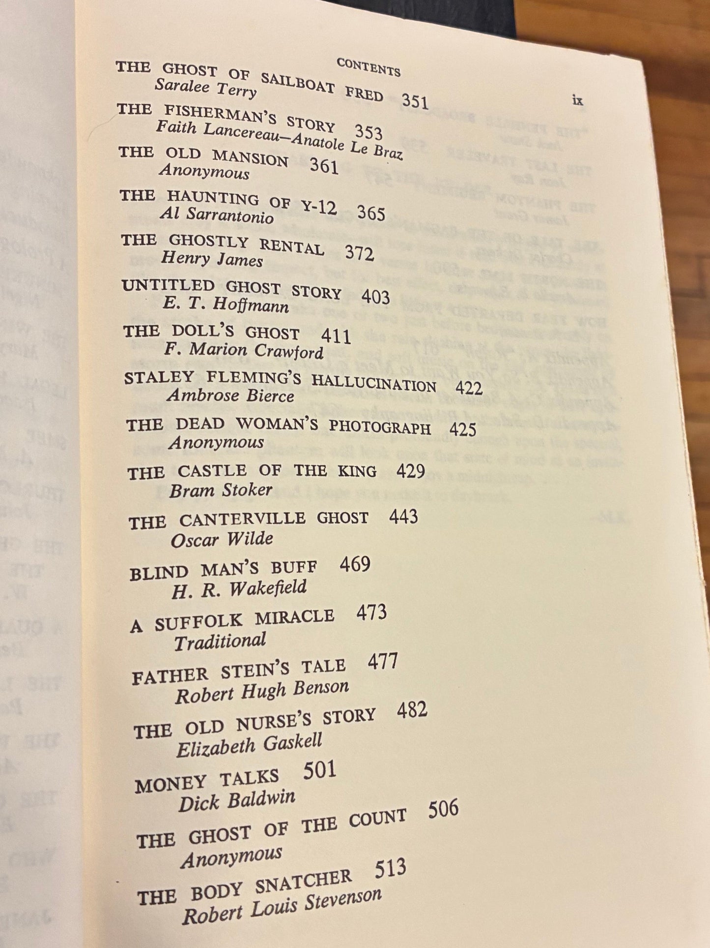 Ghosts -A Treasury of Chilling Tales Old & New Selected by Marvin Kaye