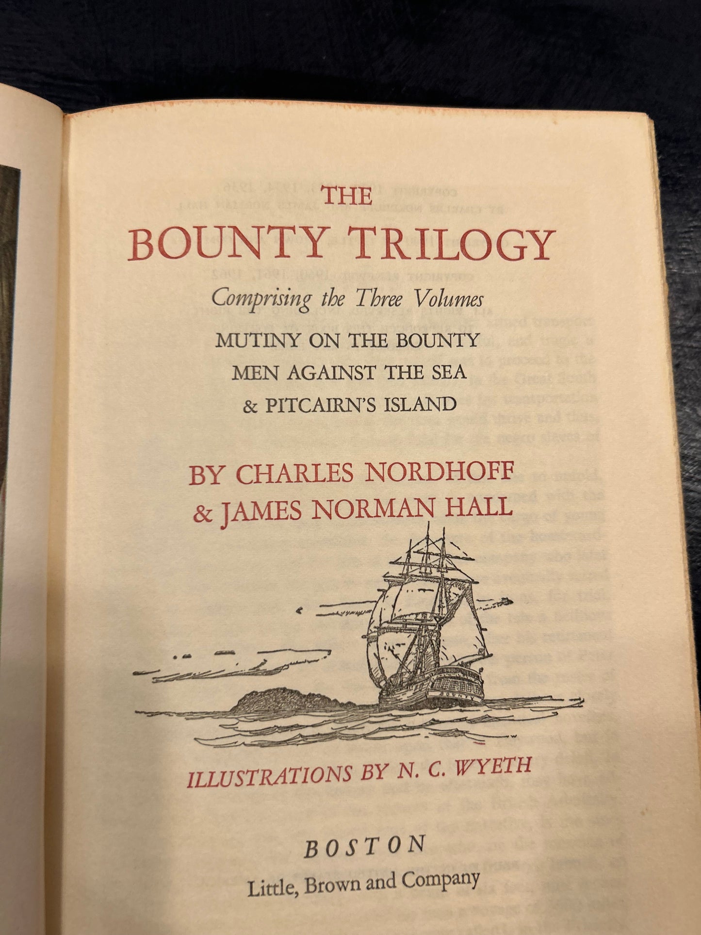 The Bounty Trilogy - BY CHARLES NORDHOFF & JAMES NORMAN HALL