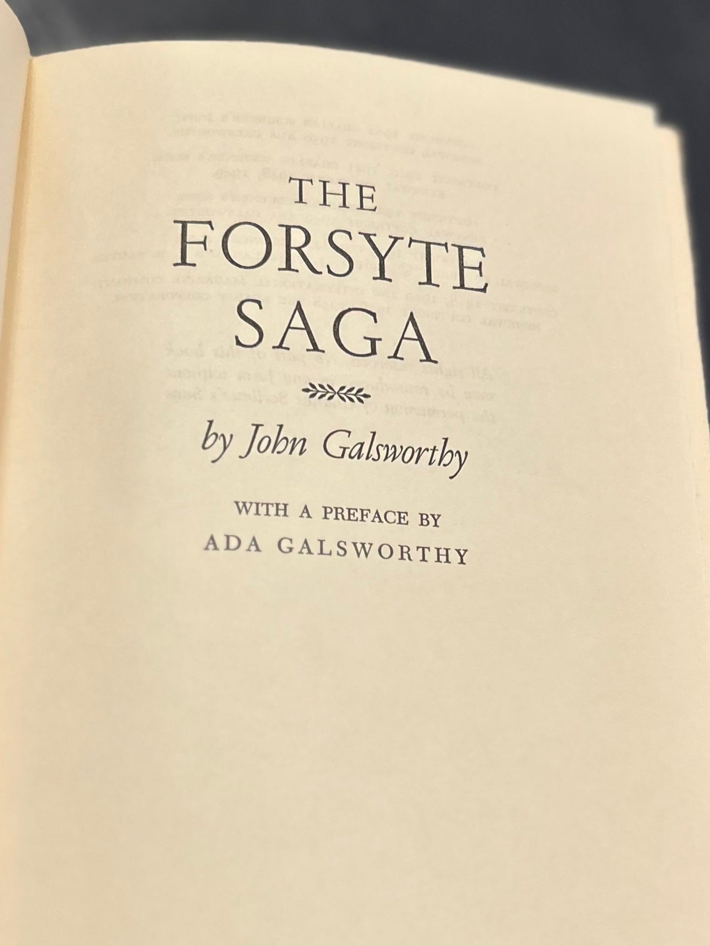 The Forsyte Saga by John Galsworthy - HC