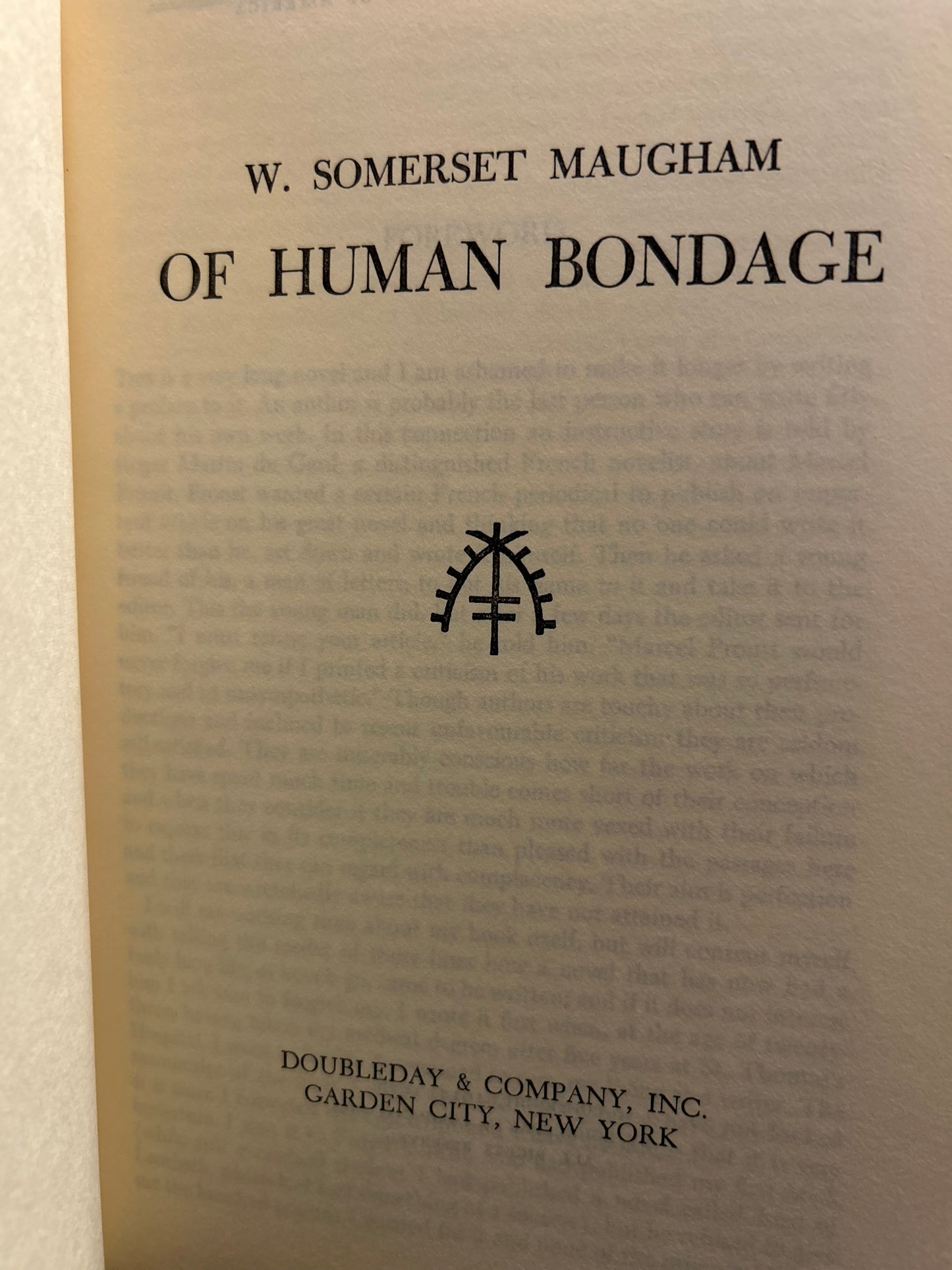 Of Human Bondage -  W. Somerset Maugham