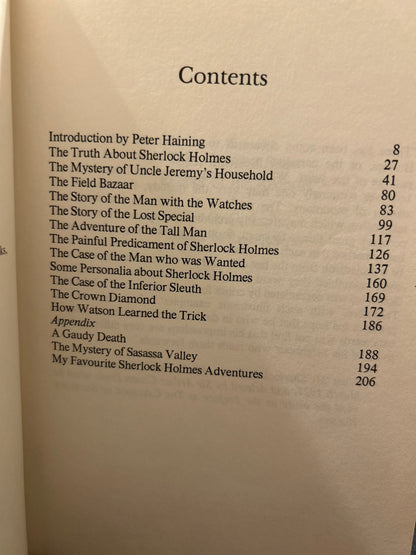 The Final Adventures of Sherlock Holmes Sir Arthur Conan Doyle