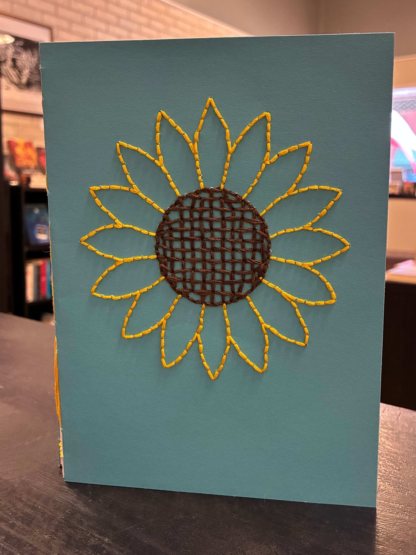 Carmen Stitched Sunflower Notebook