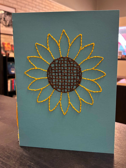 Carmen Stitched Sunflower Notebook