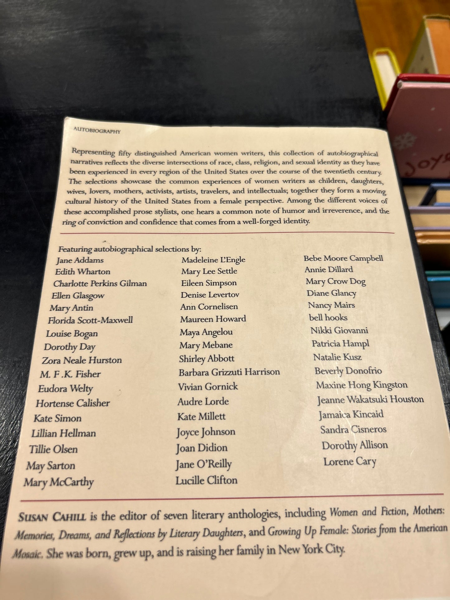 Writing Women's Lives by Susan Cahill