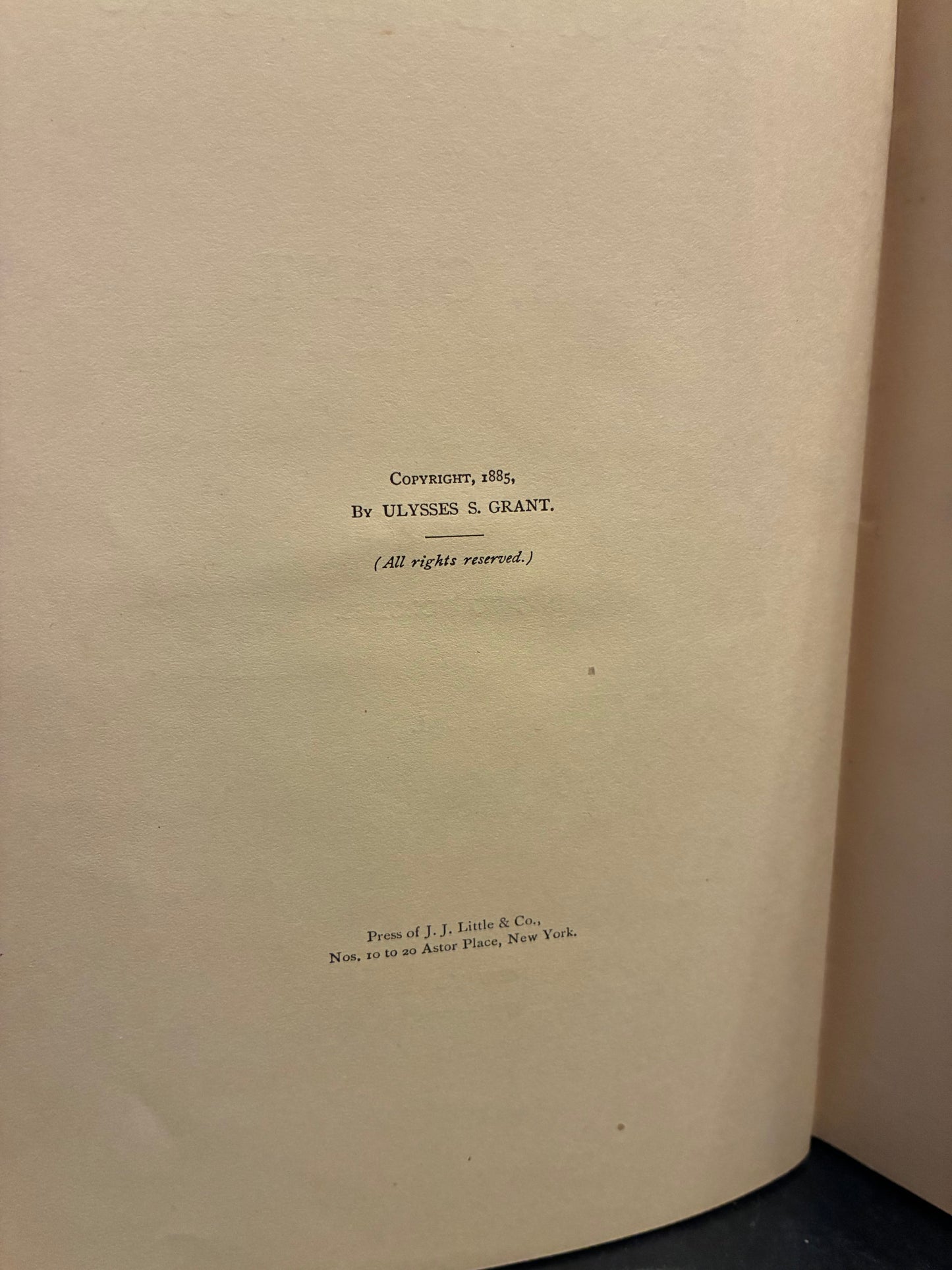 Personal Memoirs of U. S. Grant - First Edition