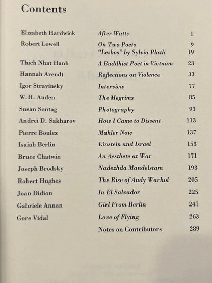 Anthology - The New York Review of Books 1963-93