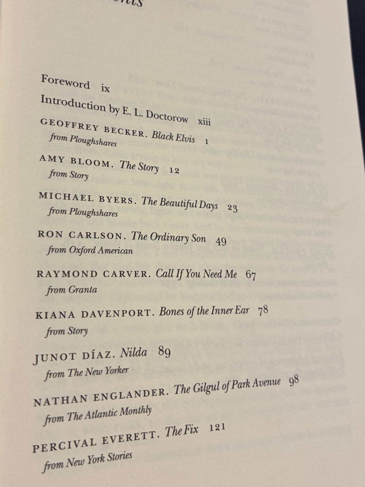 Best American Short Stories 2000