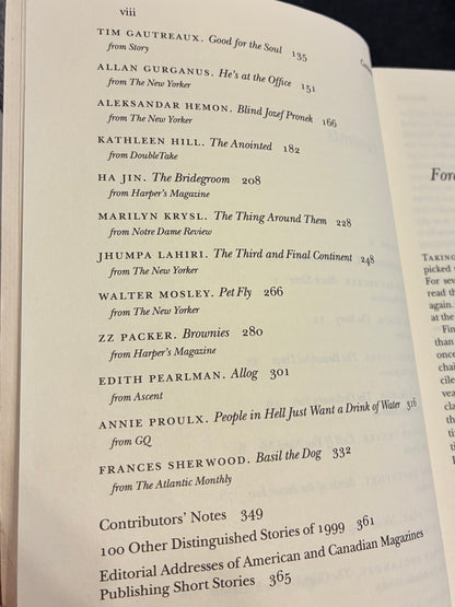 Best American Short Stories 2000
